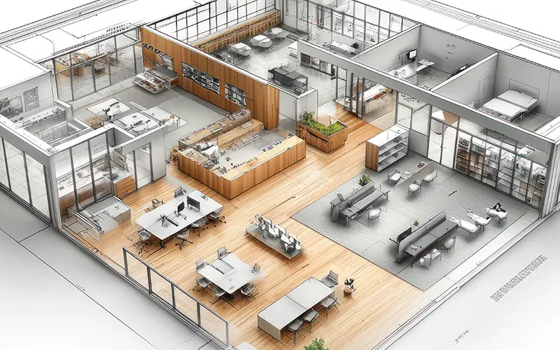 innenarchitektur-büroeinrichtung-5_3d-skizze Innenarchitektur Wohnen – Gesamtkonzept für Haus und Wohnung
